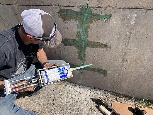 StitchDog DIY Concrete Crack Repair Kit 4020 for Vertical and Overhead Crack Repair, Epoxy and Carbon Fiber