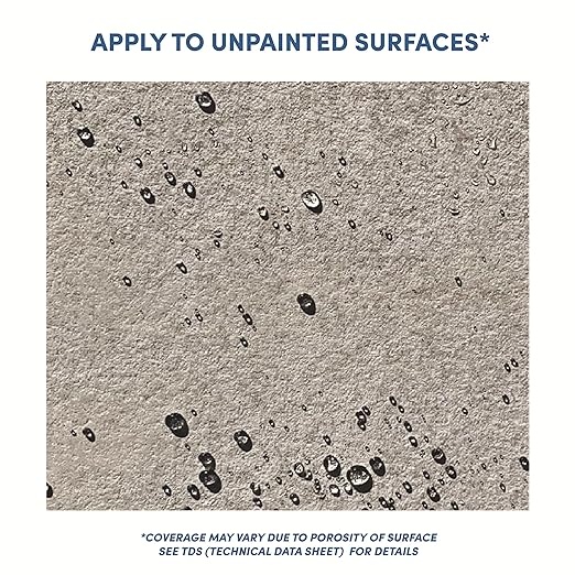 Rainguard Water Sealers Concrete Sealer, Penetrating Protection Against Water and Salt Damage, for All Concrete Surfaces, Silane/Siloxane Waterproofer, Natural Finish, Makes 5 Gallons