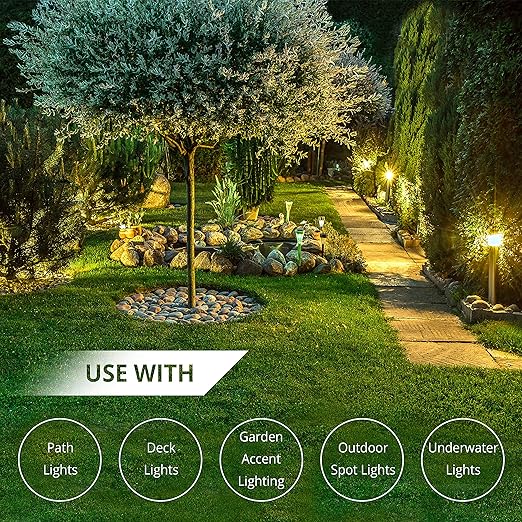Wirefy 12/2 Low Voltage Landscape Wire 100 ft | Low Voltage Landscape Lighting Wire | Pure Copper | Outdoor Direct Burial | 12-Gauge 2-Conductor 100 Feet | UL Listed